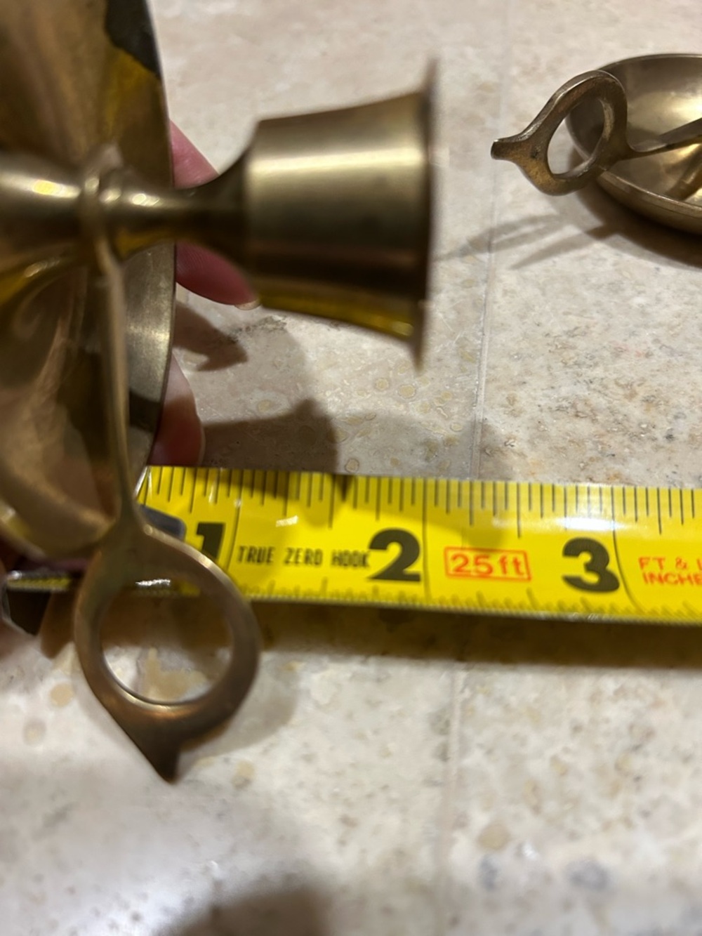 Pair of Vintage Brass Chamber stick Candle Holders - Picture 15 of 15